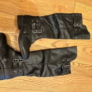 Dolce vida black knee high boots